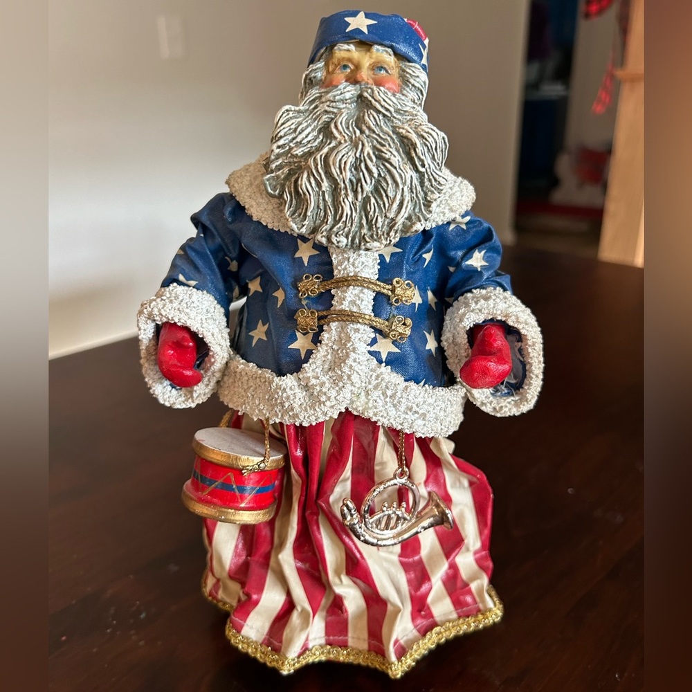 Kurt Adler Patriotic Santa